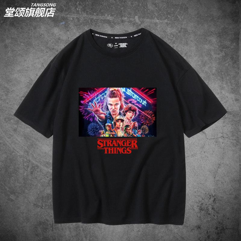 American TV Series Print Cotton Shortsleeved Tshirt for Men and Women Trendy and Fashionable Clothing