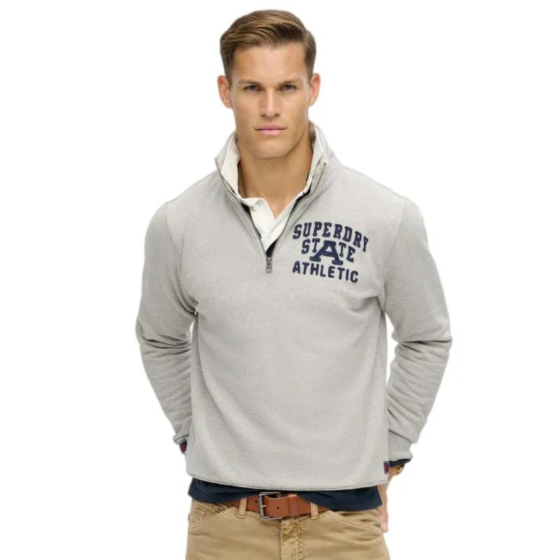 Superdry - Vintage Athletic Pull - Sweatshirts & Hoodies - Herren - Grau - M - Bild 4