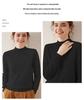 Women's Cashmere Long Sleeve Knitwear: Versatile, Stylish, Slimming Half-High Neck Sweater for Autumn/Winter