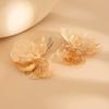 Creative Chic Petal Flower Stud Earrings for Women Wed Bridal Piercing Earring Daily Jewelry Gifts