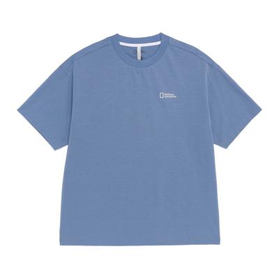 NATIONALGEOGRAPHIC N262Uts210 Urban Big Logo Short Sleeve T-Shirt Middle Blue