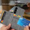 Applicable to Samsung S24 FE mobile phone case A56 double buckle card car magnetic bracket anti-drop protective cover A06