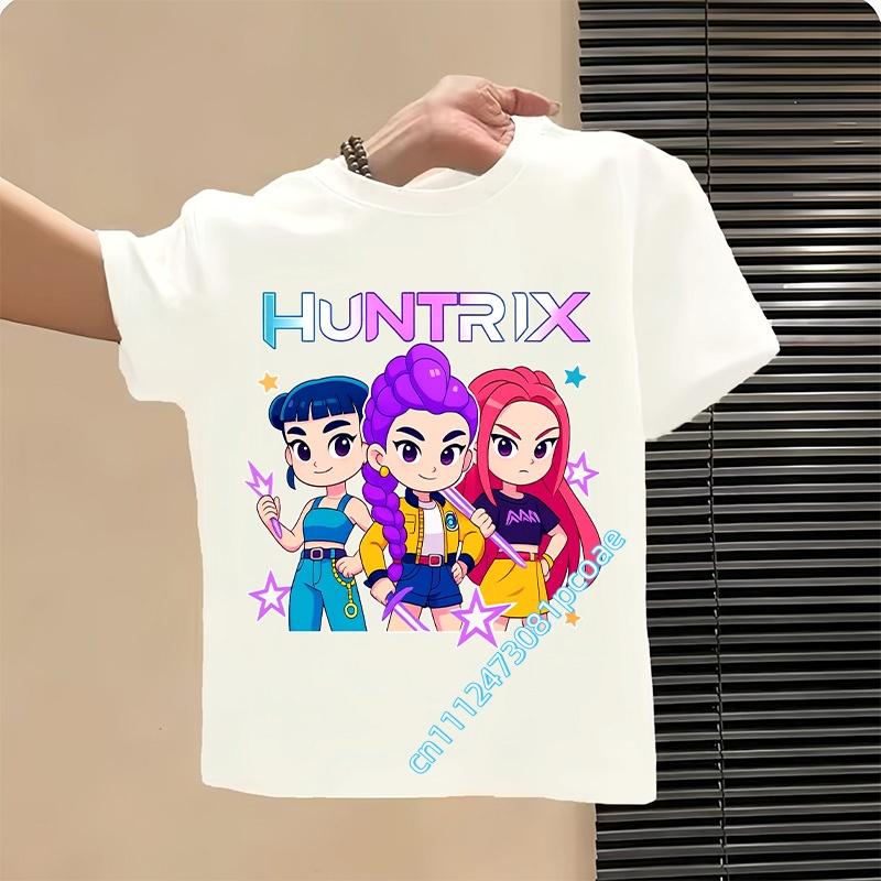 Style Children's Pure Cotton Short-Sleeved Cartoon Printed Summer T-Shirt - Girls' Casual Shirt for Leisure, Boys' Sports Shirt