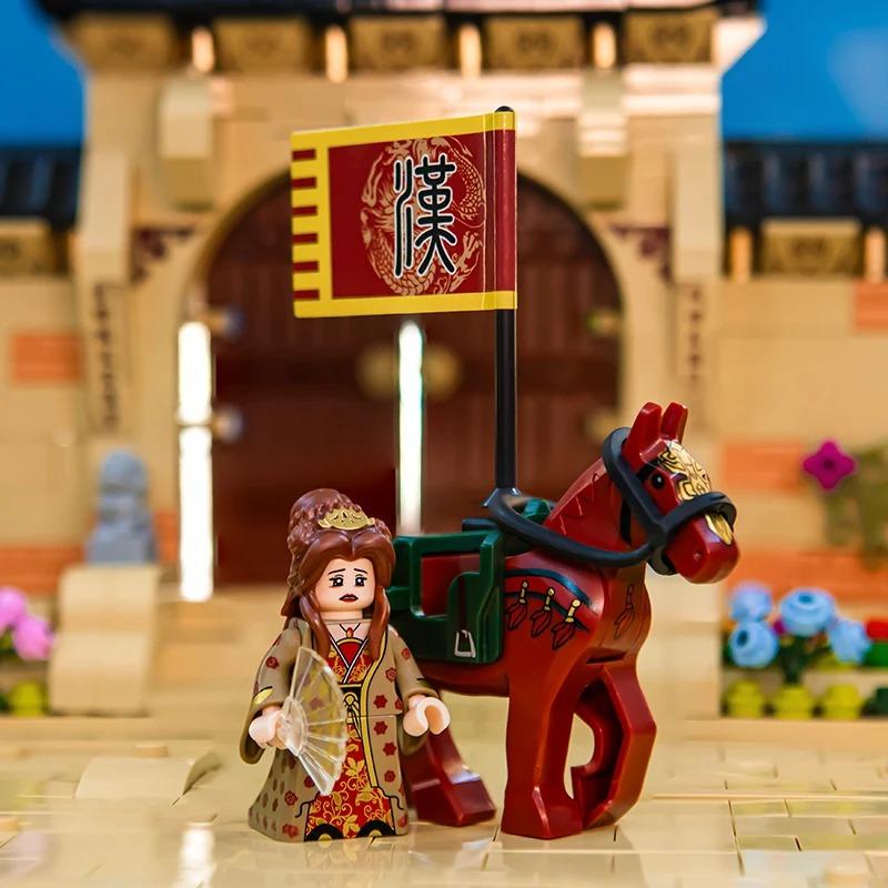 Building Block Man Figurine Three Kingdoms Zhuge Liang Armor Version Lu Bu Children's Assembly Toy Boy Holiday Gift Collection