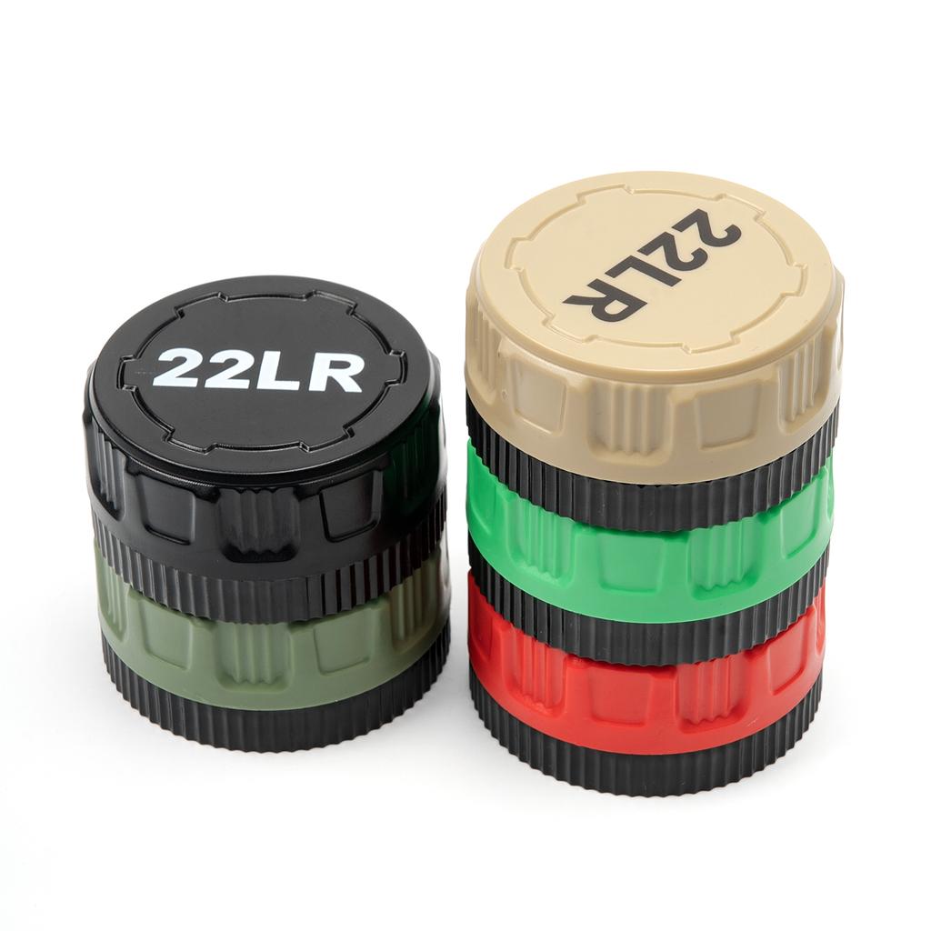 22LR Round Storage Box 50-Round Pocket Case With Screw Lid Durable Mini Organizer For Small Caliber Rounds