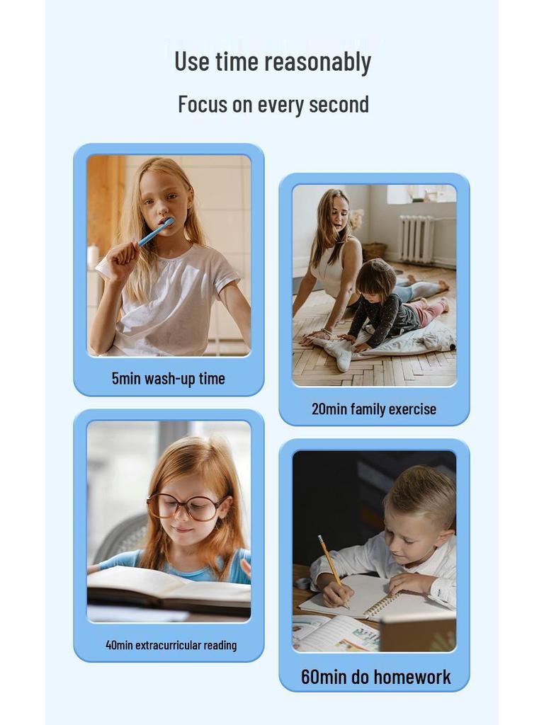 Dětský vizuální multifunkční elektronický časovač pro školní úkoly