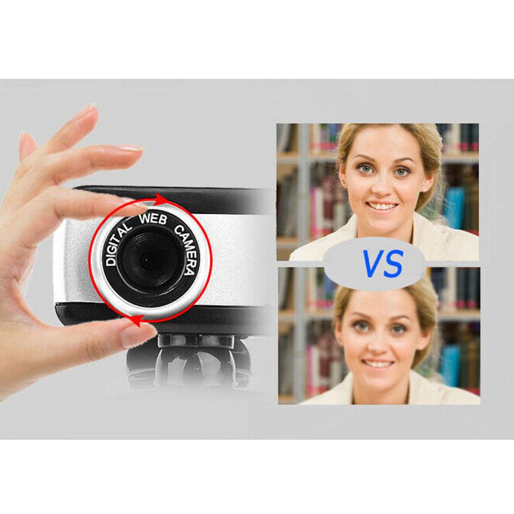 Cámara web giratoria Full HD USB 2K, cámara web Digital con micrófono para PC y portátil
