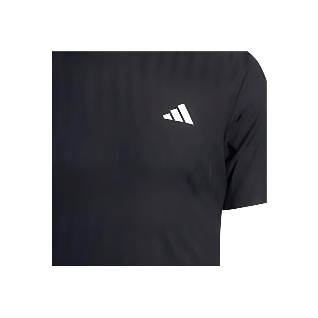 Adidas Tennis Air Chill Climacool Free Lift Logo Solid Color Slim Fit Comfortable Short Sleeve Tennis Sweat-Wicking T-Shirt Men Tops Black JF8459