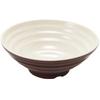 Melamine White Noodle Bowl, Imitation Porcelain, Large Plastic Soup/Rice Bowl for Commercial Use.