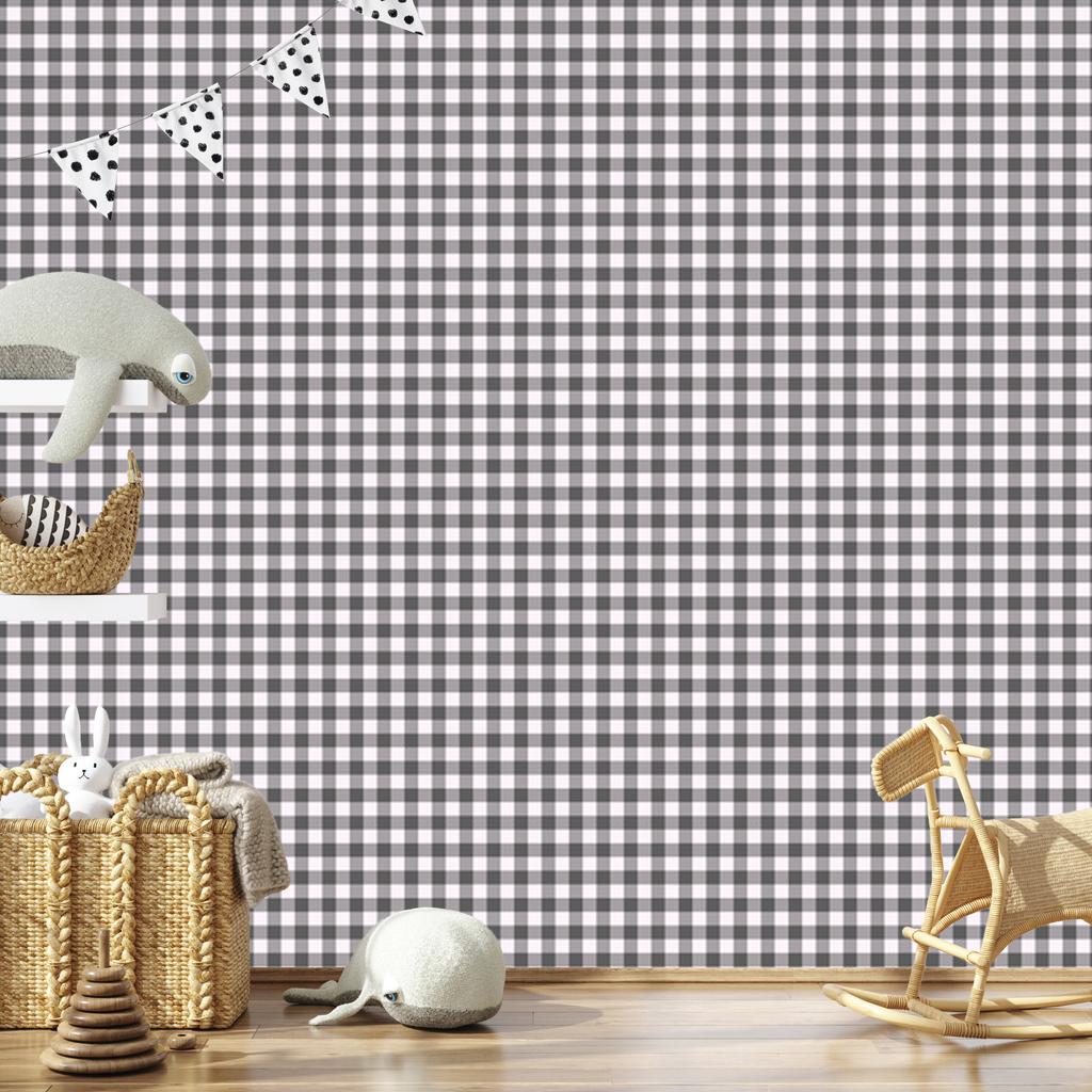 Wallpaper Fabric Pattern Gray, Light Gray and Graphite 50x1000