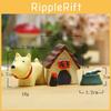 Resin Dog Pig Duck Hedgehog House Miniature Set With Cartoon Style For Home Decor And Gift Giving
