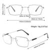 Metal Frame Reading Glasses Ultra-Light Elderly Glasses Classic Presbyopia Glasses  for Women & Men