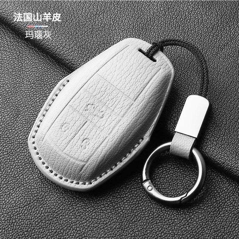 Special Bentley Car key Case Continental Bentayga Flying Spur key buckle High-End Full-cover Goatskin For Men And Women NewStyle GA1
