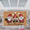 2pcs Merry Christmas Gnome Welcome Doormat,Festive Santa,Gnome Design, for home,Ultra Absorbent,Soft Texture