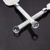 2Pcs 13.7" Wedding Cake Knife And Shovel Set Acrylic Glasses Crystalline Handle Cake Pizza Server Pie Cutter Birthday Party Tool