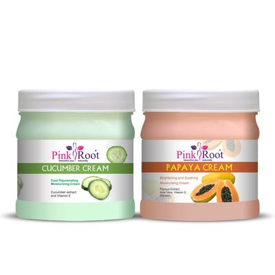 Pink Root Cucumber Cream 500gm with Papaya Cream 500gm