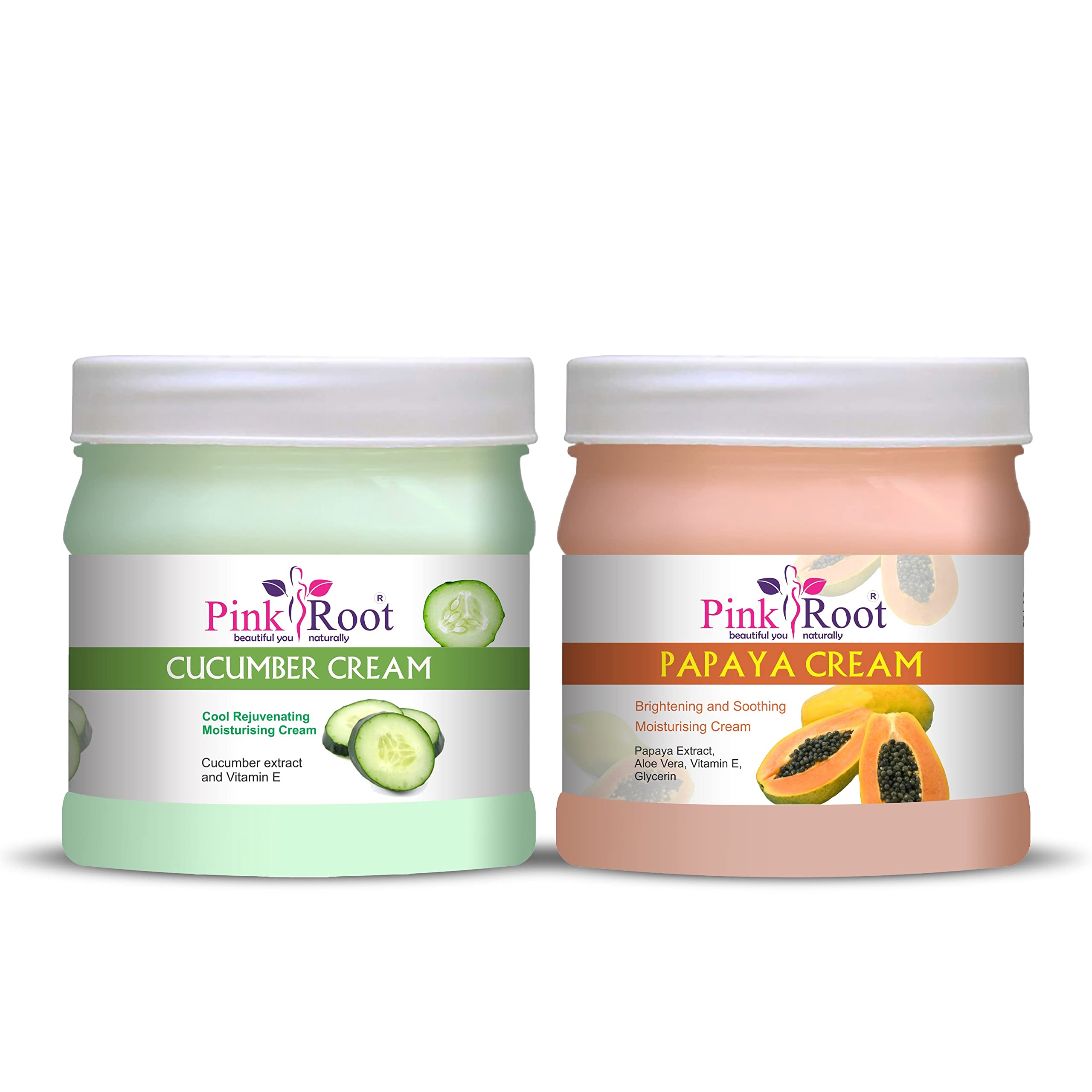 Pink Root Cucumber Cream 500gm with Papaya Cream 500gm