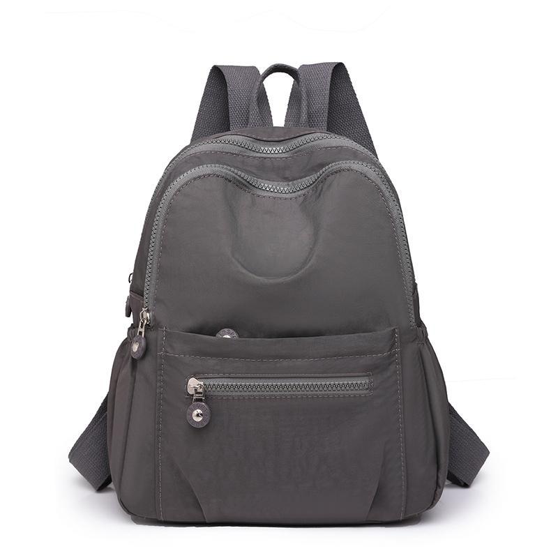 Travel Solid Color Backpack Women‘s Mochila Feminia School Bags for Girls Anti-theft Back Packs Casual Waterproof Rucksack