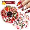 Nail Art Christmas Bells Snowflake Elk Snowman Nail Art Ornaments Halloween Kid Funny Ghost Pumpkin Nail Accessories
