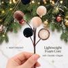 Weihnachtsbaum-Schaumstoffkugel-Ornamente Weicher Samt Bruchfeste Dekoration für Weihnachts-Kranz, Gesteck, Bauernhaus-Urlaubsparty-Dekoration
