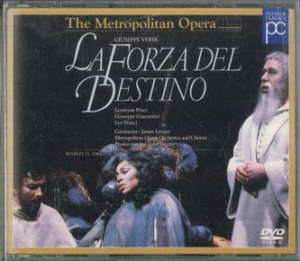 DVD VARIOUS - Metropolitan Opera / Verdi: La Forz PIBC2018 PIONEER CLASSIC Japan Music Video Used