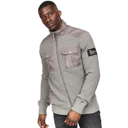 Crosshatch Suéter de malha Palax masculino L azul-escuro