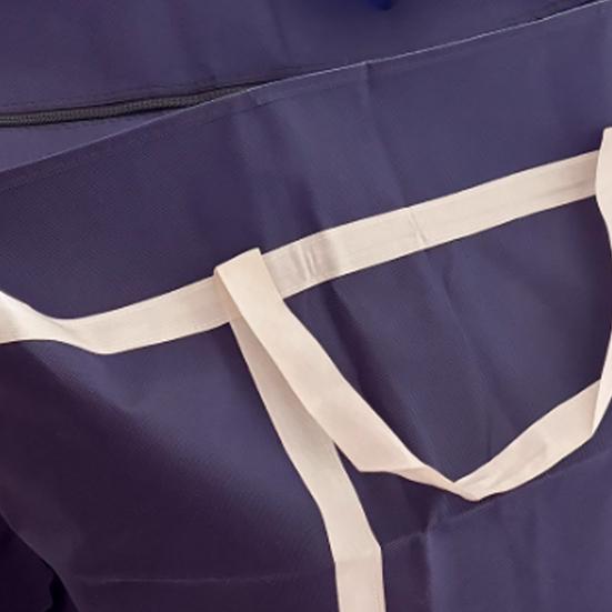 Quilt Storage Bag with Sturdy Zipper Reinforced Handles Waterproof Tear-Resistant Fabric Quilt Storage Organizer