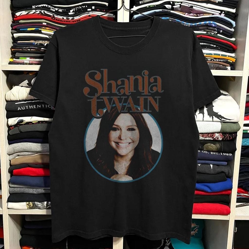 Shania Twain, Shania Twain Singer Unisex Black Cotton T-shirt S-5XL