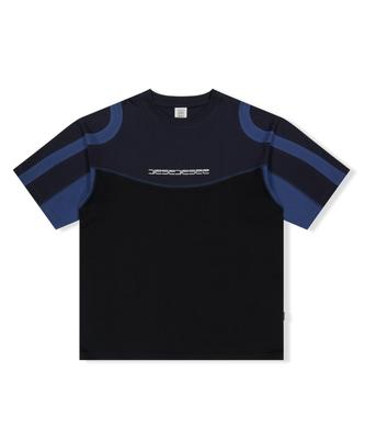 YESEYESEE Cover Stitch Tee Black