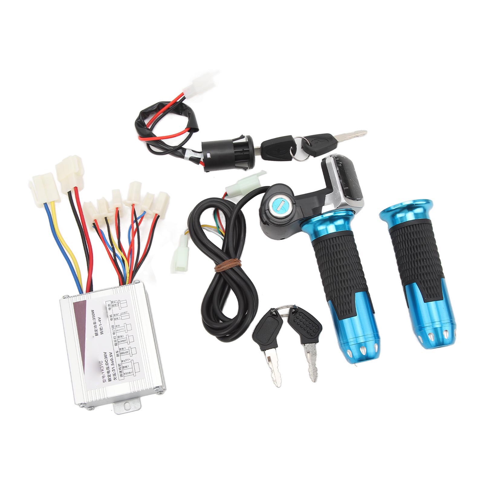 

36 В 350 Вт контроллер скорости двигателя квадратный дисплей экран поворотная ручка дроссель комплект с замком для