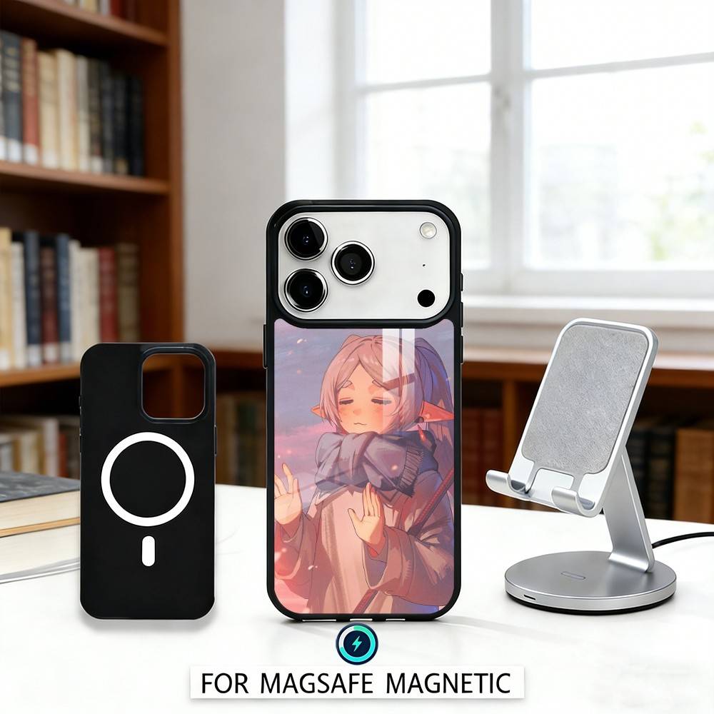 S-Sousou No F-Frieren Phone Case Magnetic For iPhone17 16 15 14 13 12 Pro Max For Magsafe Wireless Charging Cover