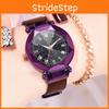 Stylish Women Starry Sky Luminous Quartz Watch Featuring Classic Roman Numerals Design
