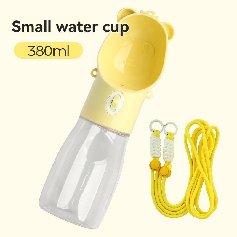 

Portable Pet Tumbler for Dogs Outdoor Water Cup with Crossbody Strap All in One Dog Walking Accessories