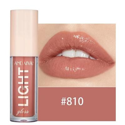 Handaiyan Moisturizing Lip Gloss Transparent Liquid Lipstick Glossy Shiny Glossy Tint Ink Makeup, 810, 06 810, 1 Piece
