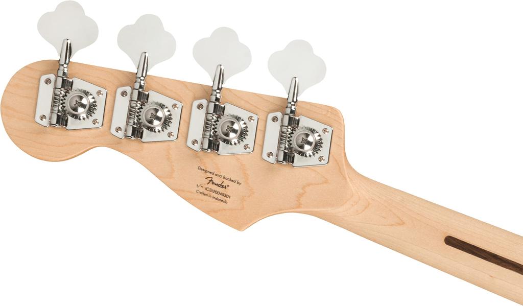 Squier by Fender Electric Bass Affinity Jazz Maple Black Black z miękkim futerałem Series™ Bass®, podstrunnica, płytka maskująca,