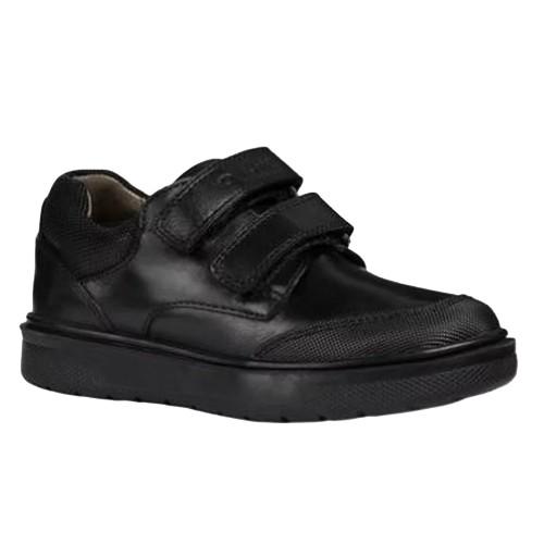 Geox Boys Leather Riddock Touch Fastening Shoe