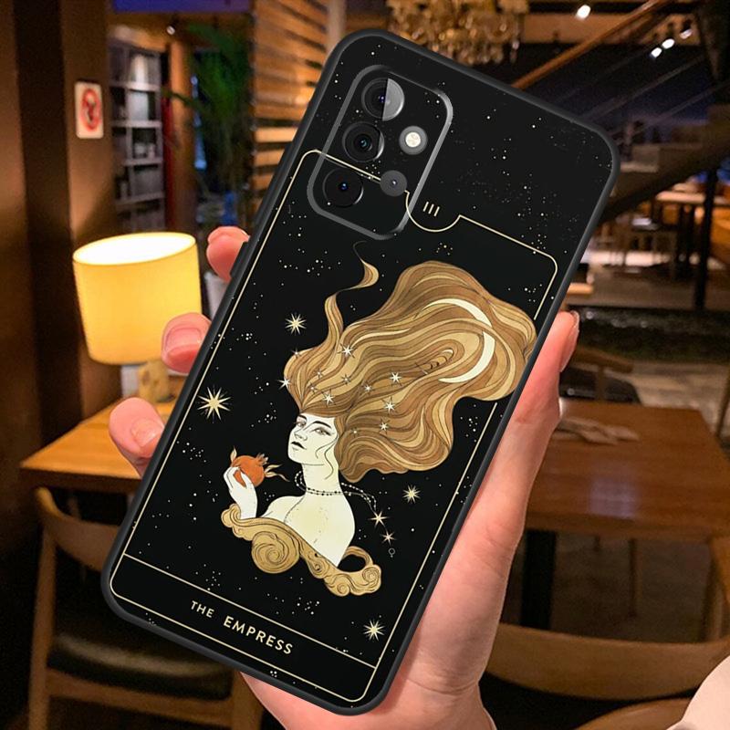 Astrology Tarot Cards Phone Case For Samsung A51 A71 A50 A70 A13 A23 A33 A53 A12 A22 A32 A42 A52 A54 A34 A14 Cover