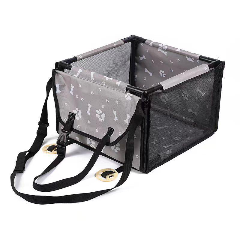 Pet Car Travel Dog & Cat Bed: Winter-Ready, Detachable, Washable, and Safe for Small Pets