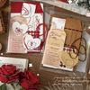 52Pcs Retro Stationary Letter Paper and Envelopes Set Tiny Heart Shape Envelope For Wedding Birthday Valentines Day