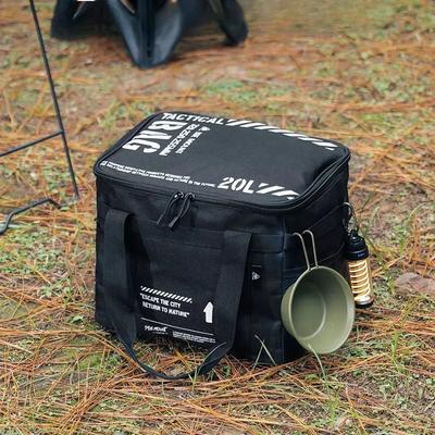 20L Camping Cookware Organizer Outdoors Cookware Set Storage Bag Anti Collision Gas Tank High-capacity Portable Picnic Tool Bags