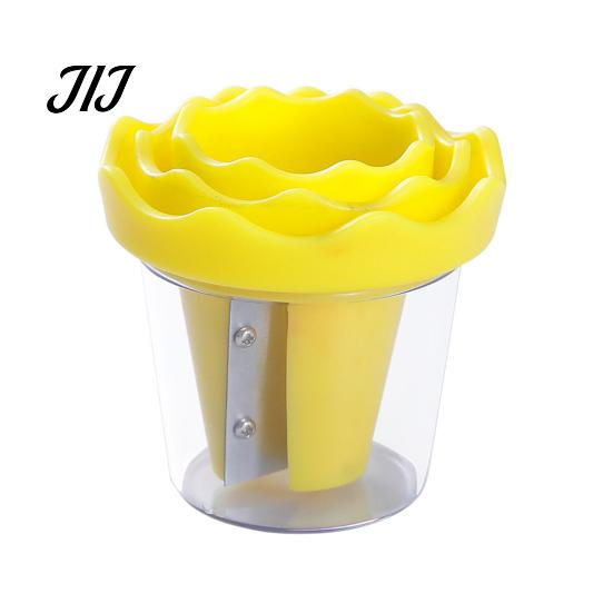 Salad Presentation Tool Spiral Vegetable Curler, Stainless Steel Blade Handheld Twister, Creative Easy Kitchen Utensil Rotatable Fruit Cutter