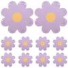 10pcs Festive Flower Dinner Plates Paper Cake Tray Party Decor Daisy Plate  Baby Shower