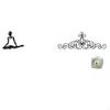 Creative Abstract Thinker Statue Scroll Metal Wall Art Decorative Figurine Unique Floral Sculpture