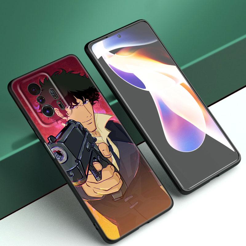 Space Cowboy Bebop Phone Case For Xiaomi Mi A2 8 9 SE Note 10 10T 11 12 Lite 9T 11T 12S 12T Pro A3 6X 12X Soft TPU Black Cover