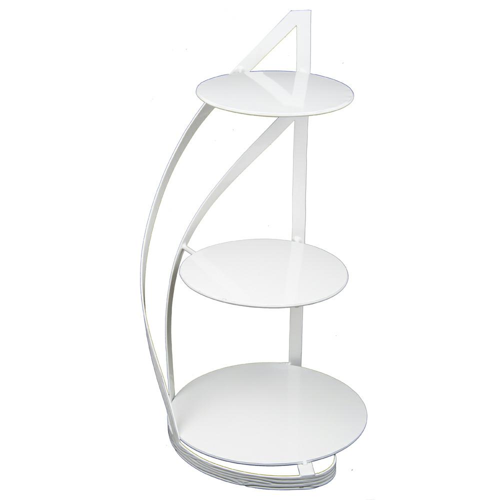 Supporto Bianco in Metallo Nowell per Torte 60 Cm