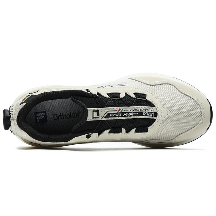 New FILA Athletics Lynx Boa Sneakers 'Cream White Black' A12M241223FMN