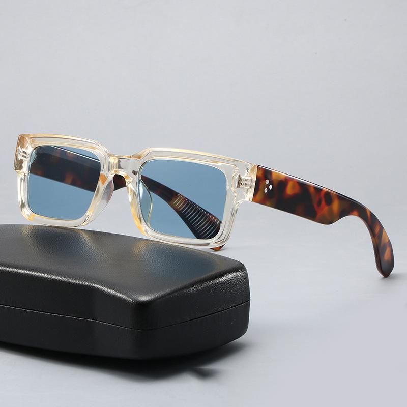 Luxury Fashion Small Square Frame Retro Ladies Personality Print Logo Designer Sunglasses Women Small Frame Sunglasses