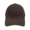 Matin Kim Matin Logo Washed Ball Cap Brown
