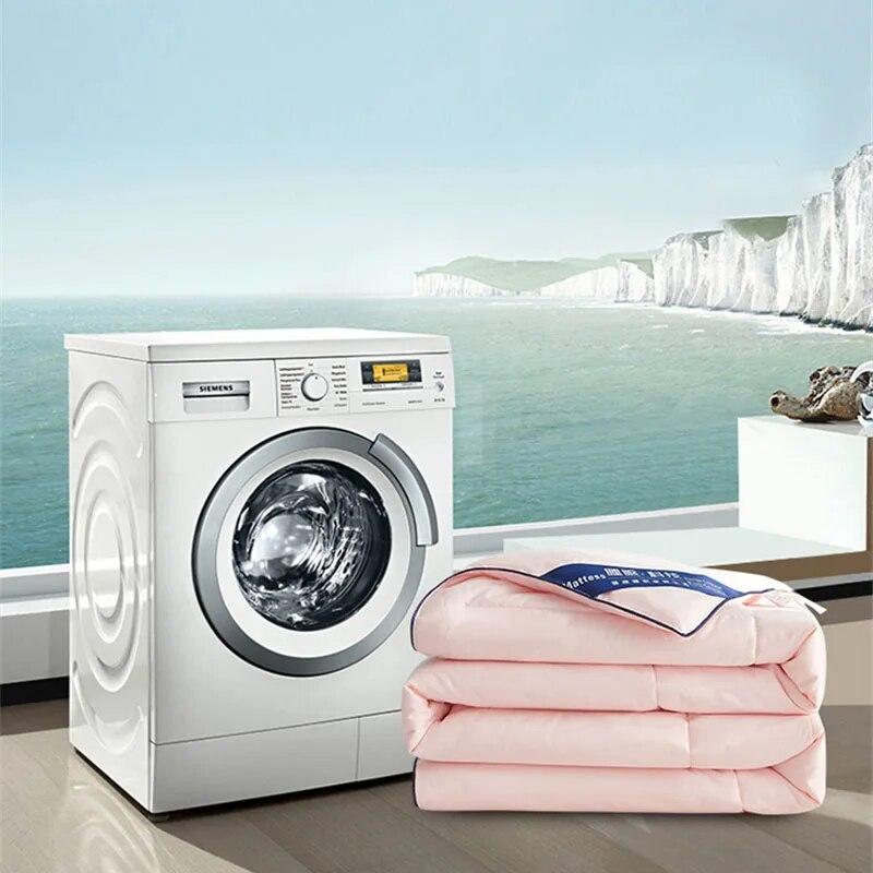 Cool Ice Silk Cienka kołdra z włókna sojowego Wysokiej jakości zimna pościel Kołdry na lato Mechaniczne pranie Pikowana kołdra Rozmiar Queen