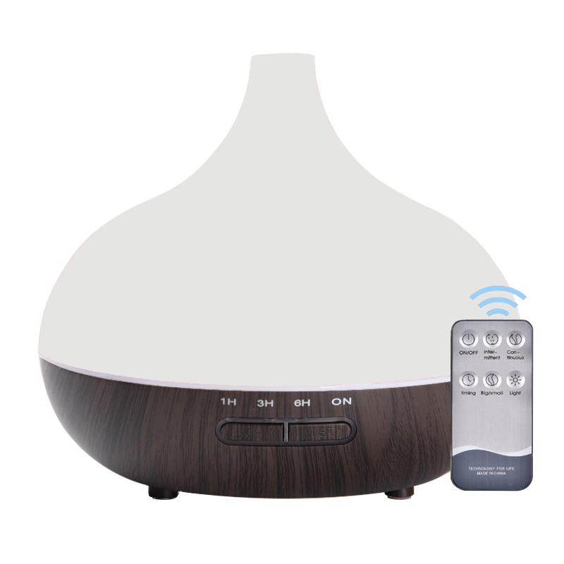 "Smart Wood Grain Aromatherapy Humidifier & Air Purifier for Home and Bedroom"